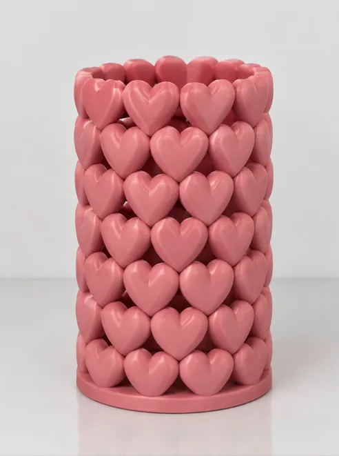 Vaso Decorativo Corações